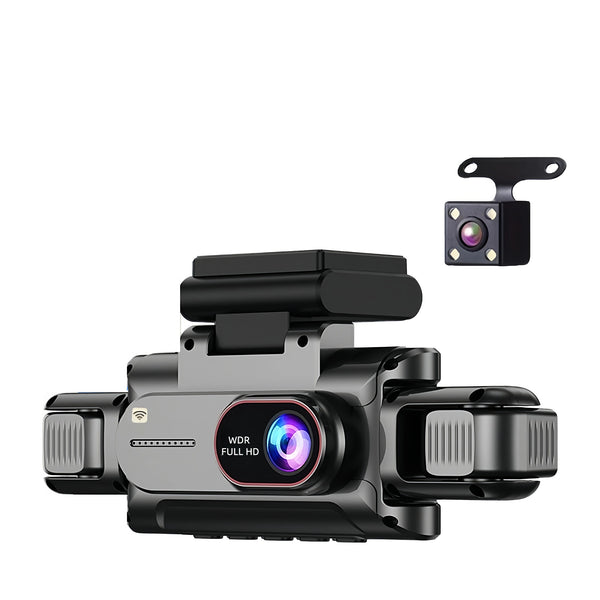 3 or 4 Channel Dash Cam 1080P with WiFi – Front, Rear & Side Views for Cars and Trucks