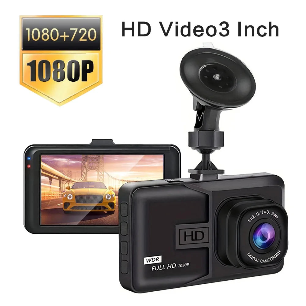 1080P dash cam with night vision and optional rear camera