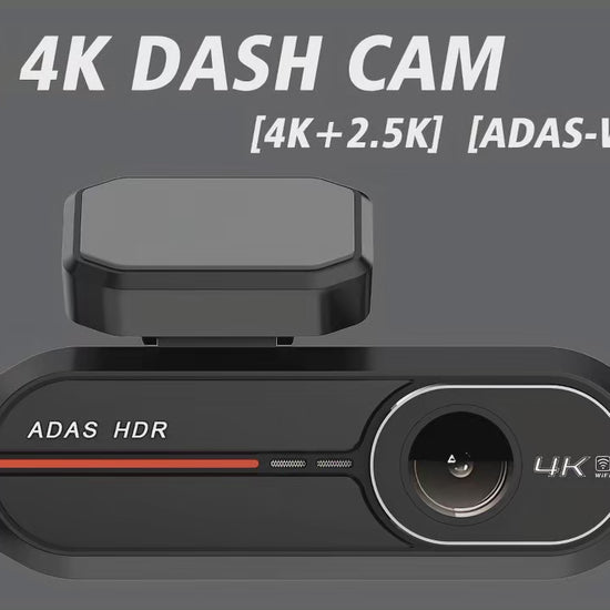 4K Dash Cam with Optional 2.5K Rear Camera – video demo
