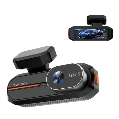 4K Dash Cam Front and Rear with WiFi – 2.5K Rear Camera, Optional GPS & Hardwire Kit for Parking Mode